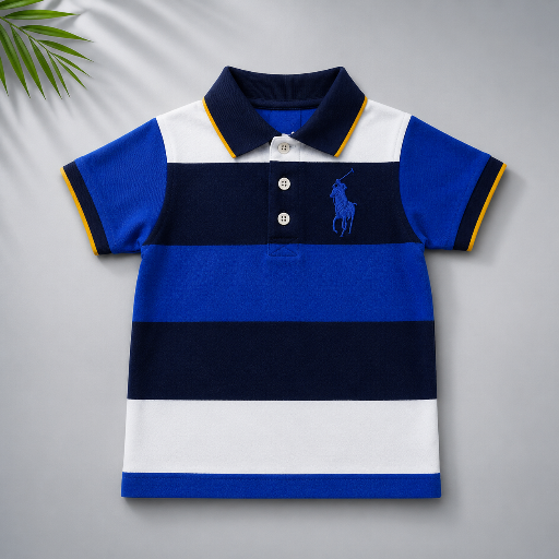 Color Block Kids Polo T-shirt