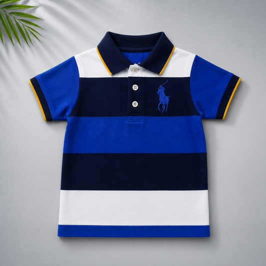 Color Block Kids Polo T-shirt
