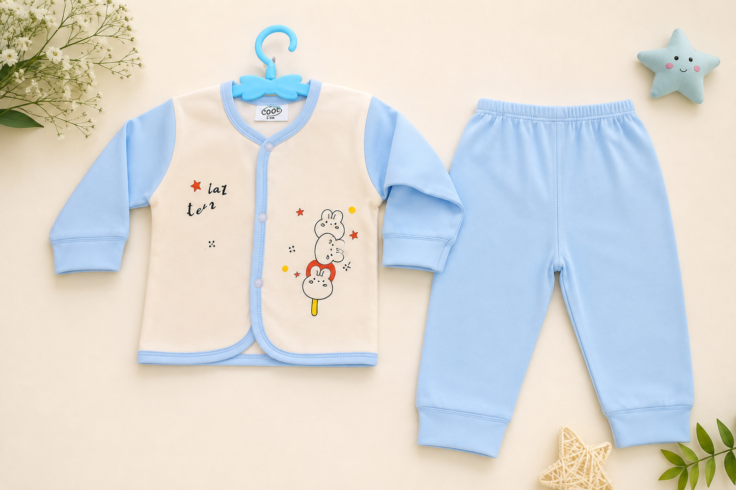 Adorable Baby 2-Piece Outfit Set – Soft & Comfortable Everyday Wear
