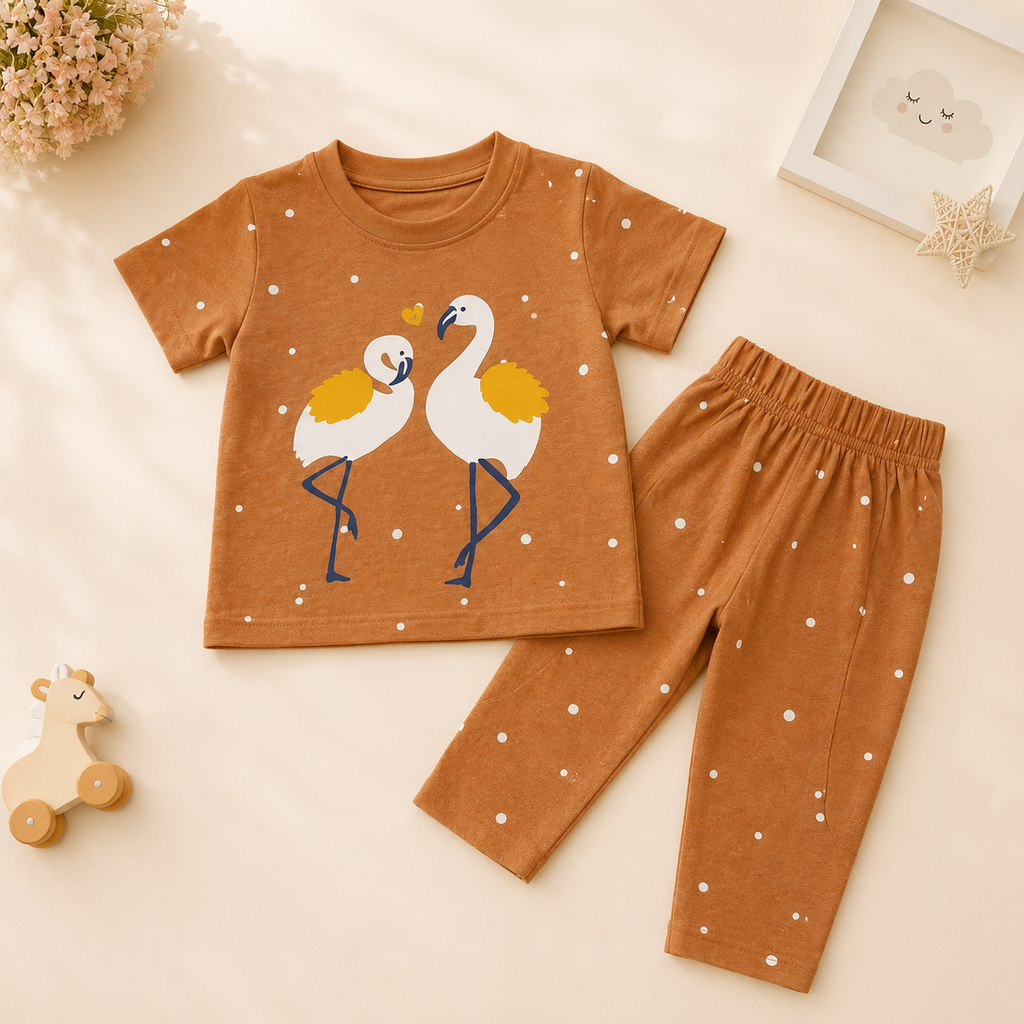 Flamingo Kids Cotton 2-Piece Set