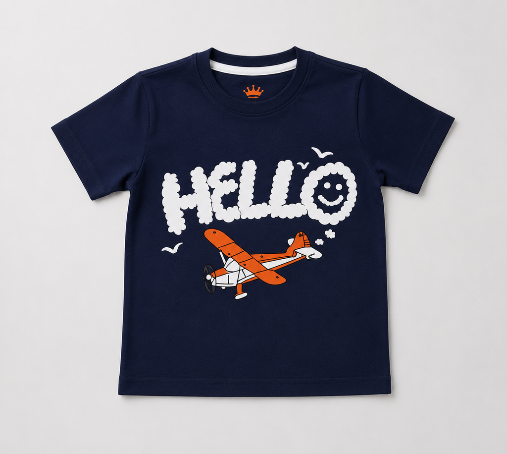 Hello Airplane Kids T-shirt