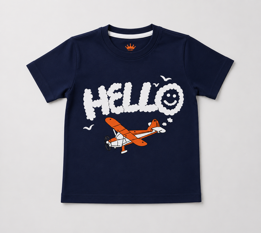 Hello Airplane Kids T-shirt