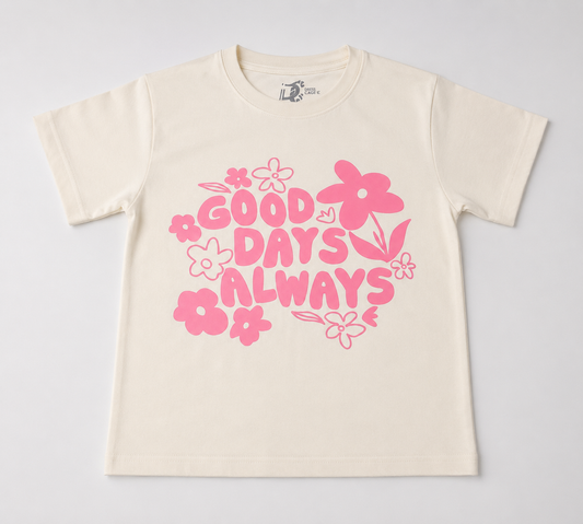 Good Days Always Kids Floral T-shirt