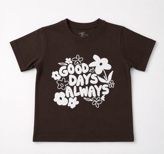 Good Days Always Kids Floral T-shirt