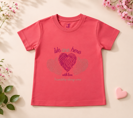 We Are Here With Love Kids T-shirt