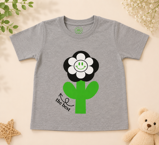 Smiley Flower "You're The Best" Kids T-shirt