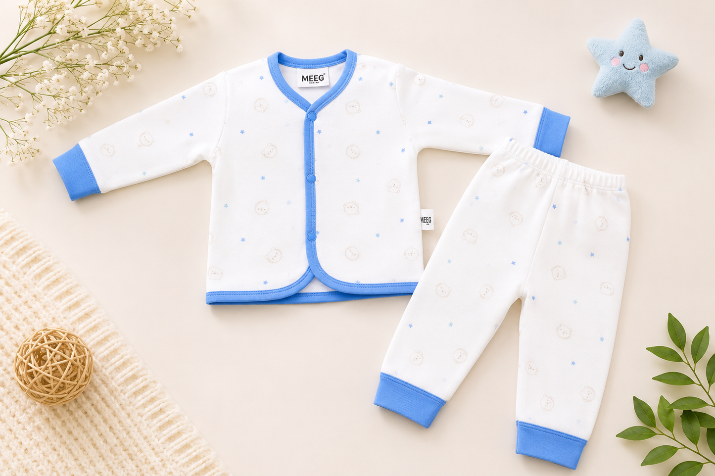 Baby Soft Cotton 2-Piece Winter Set