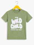 Stay Wild Child Kids Quote T-shirt