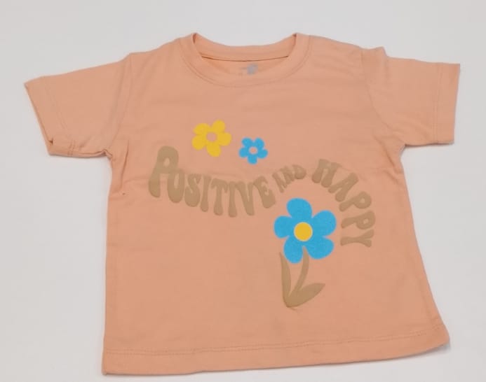 Positive And Happy Kids Floral T-shirt