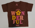 Have A Wonderful Day Kids Floral T-shirt
