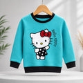 Turquoise Cotton Sweatshirt