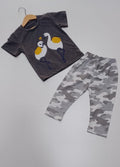Flamingo Kids Cotton 2-Piece Set - T-shirt & Trouser