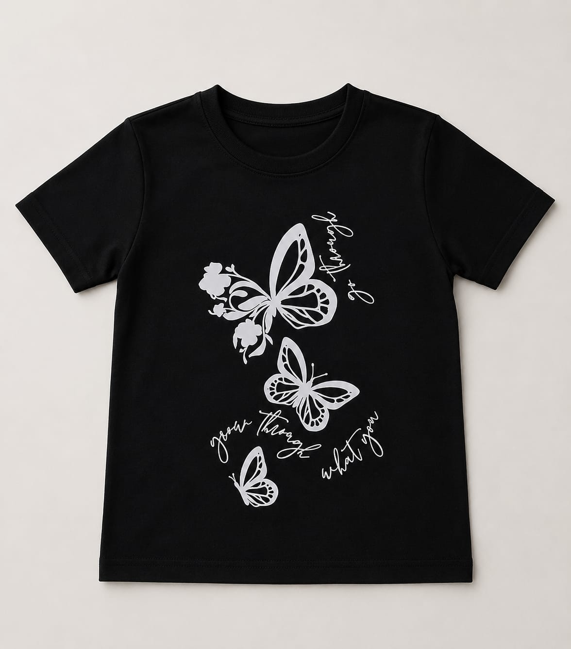 Butterfly Printed Kids Cotton T-shirt