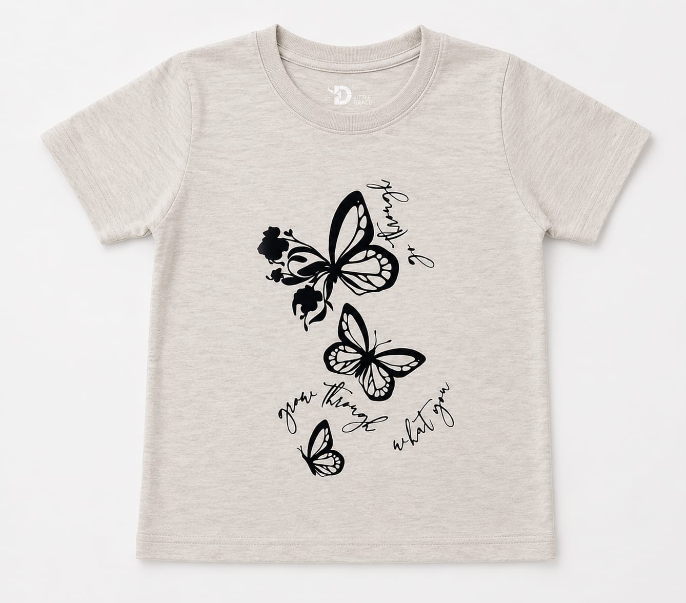 Butterfly Printed Kids Cotton T-shirt