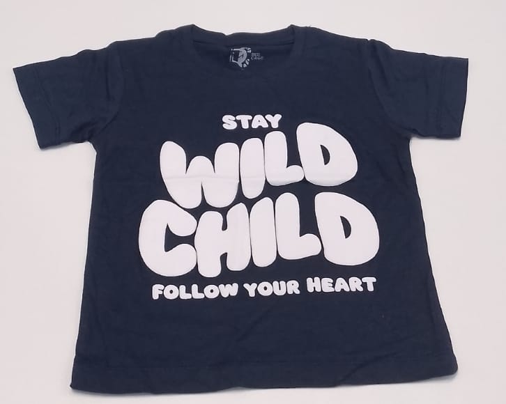 Stay Wild Child Kids Quote T-shirt
