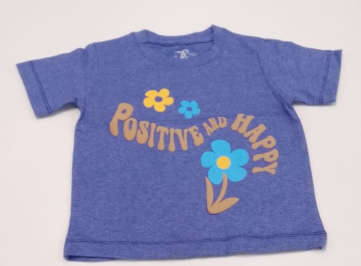 Positive And Happy Kids Floral T-shirt