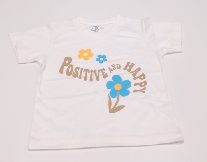 Positive And Happy Kids Floral T-shirt