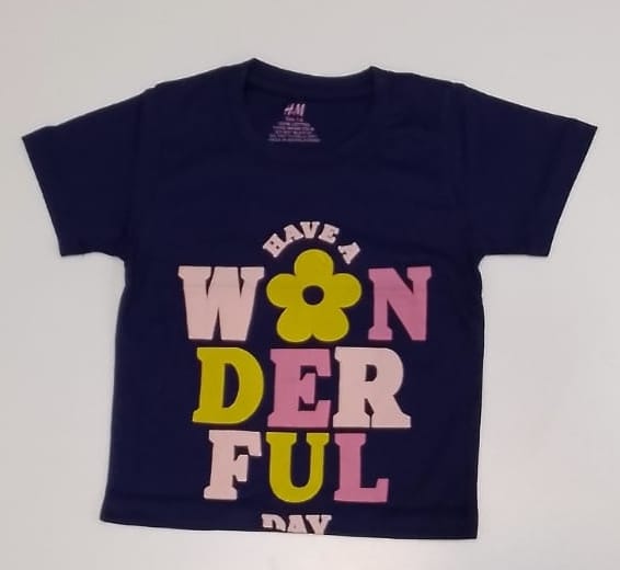 Have A Wonderful Day Kids Floral T-shirt