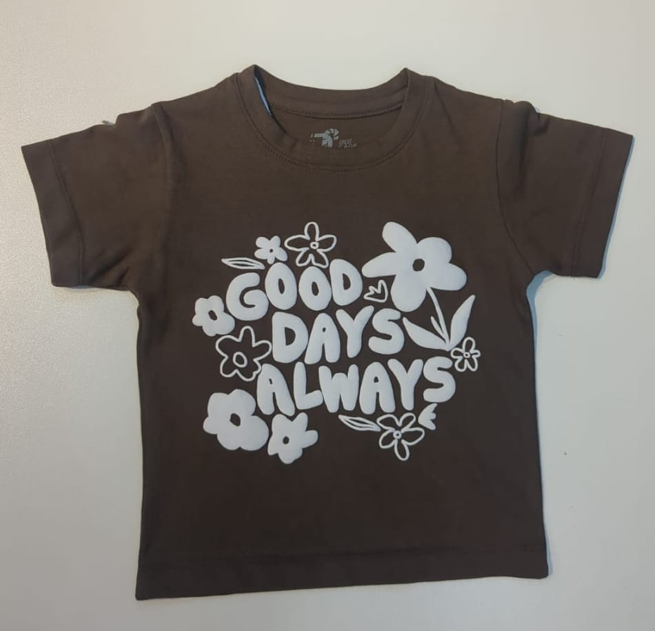 Good Days Always Kids Floral T-shirt