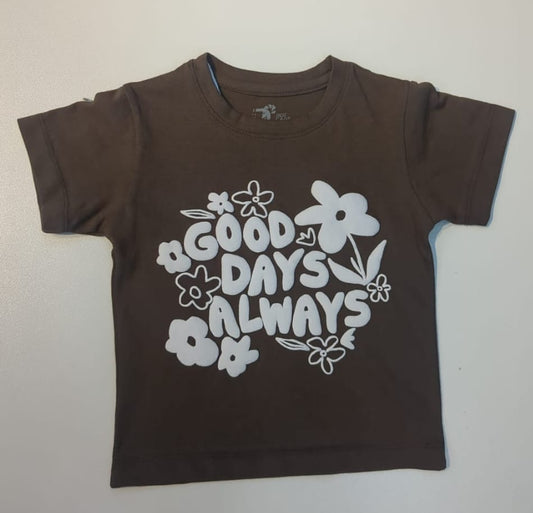 Good Days Always Kids Floral T-shirt