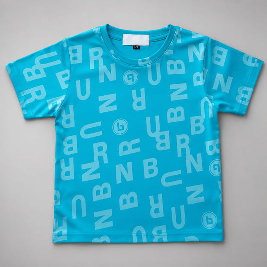 RUN All-Over Print Kids Cotton T-shirt