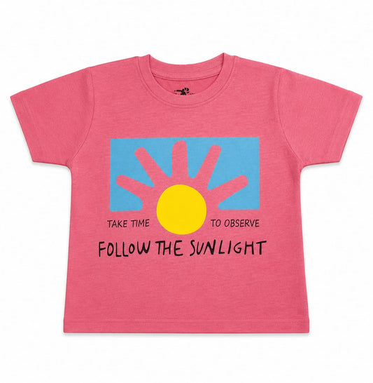 Follow The Sunlight Kids Cotton T-shirt